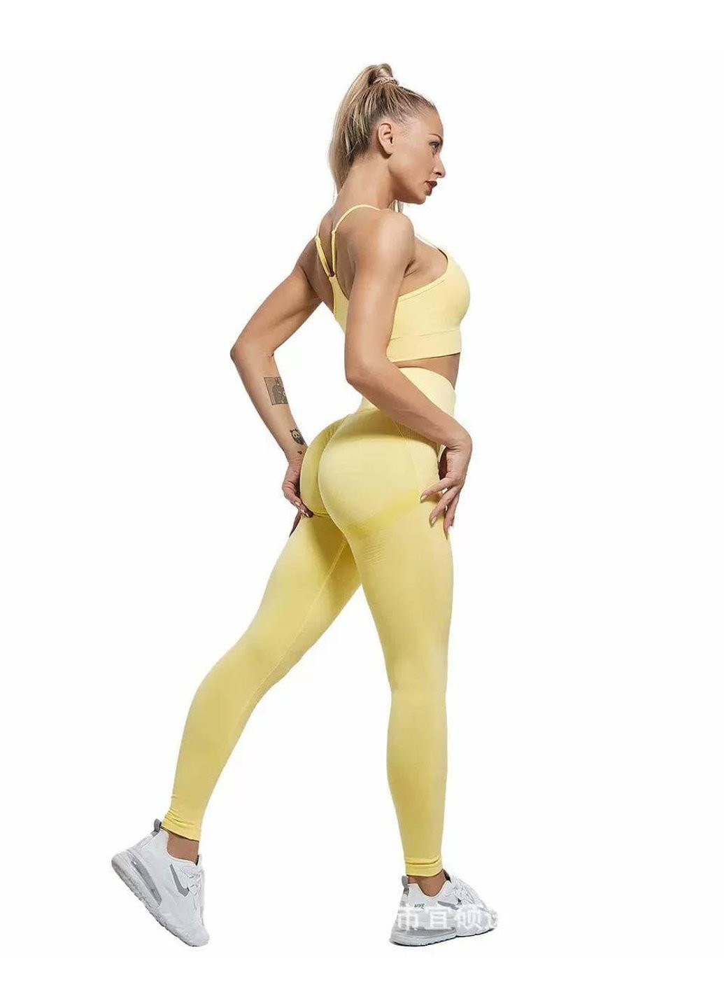 Легінси жіночі спортивні 6184 XL жовті Fashion (254441384)