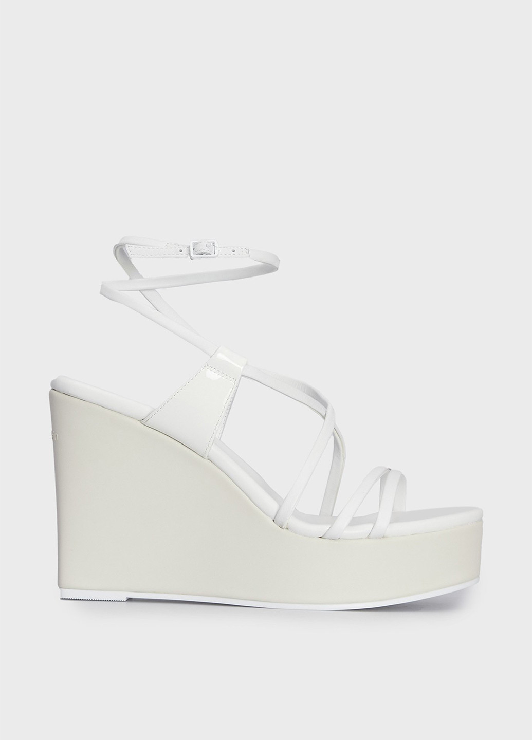 Белые босоножки Calvin Klein с ремешком с логотипом