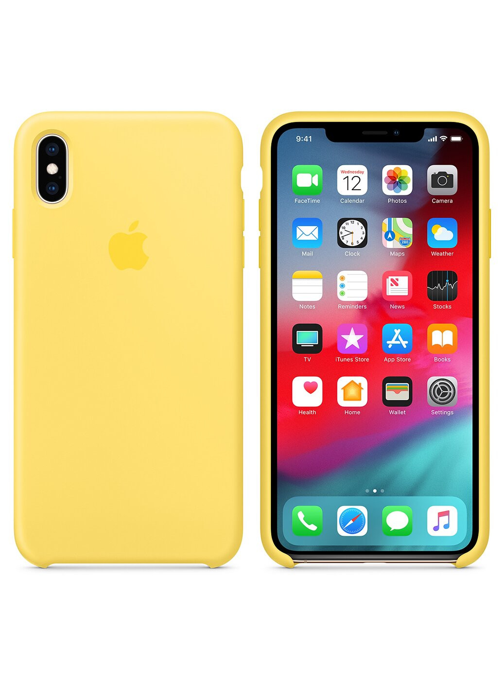 Чехол Silicone Case for iPhone X/Xs canary yellow Apple (220821241)