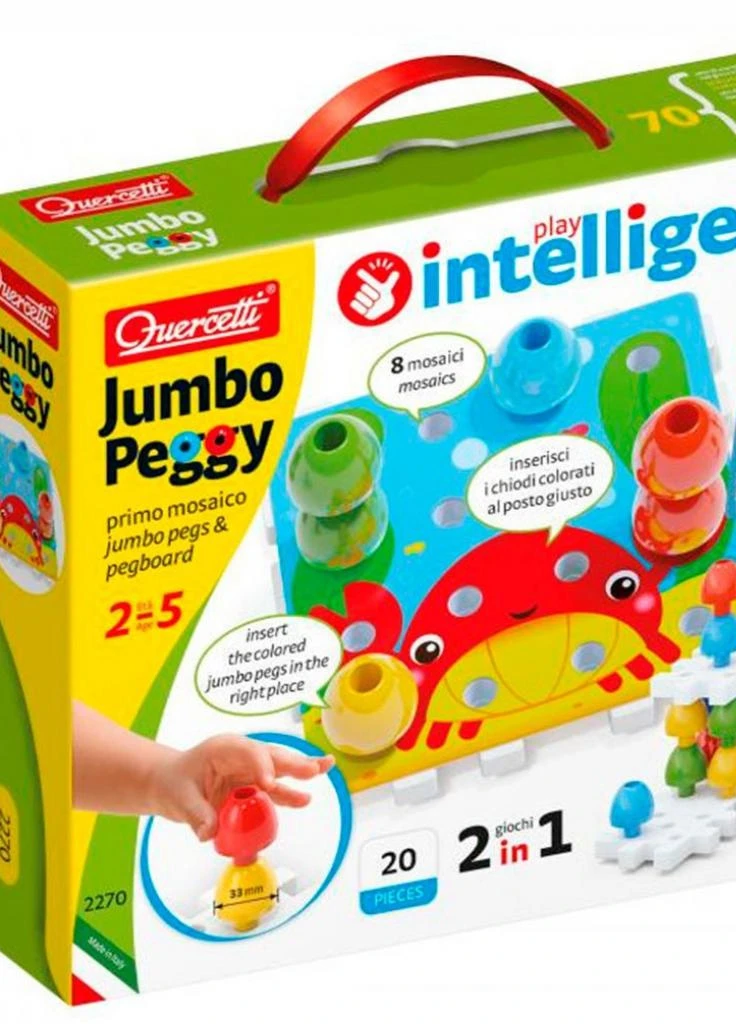 Набір для творчості Jumbo Peggy 16 деталей (2270-Q) Quercetti (202374245)