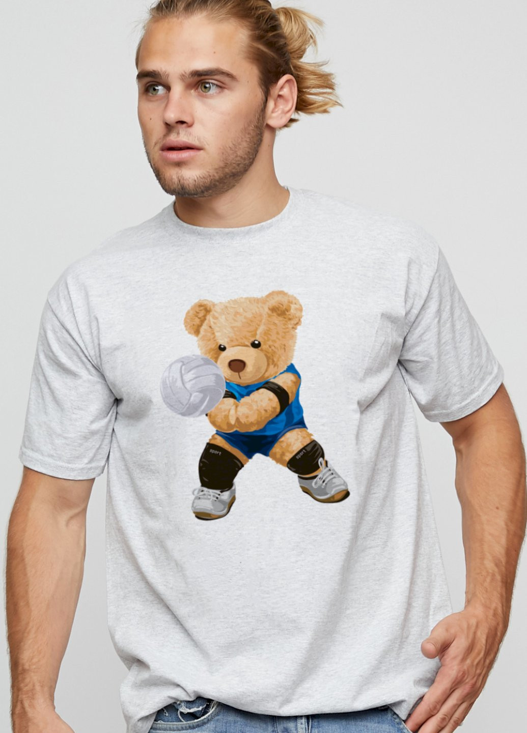 Сіра футболка чоловіча basic YAPPI