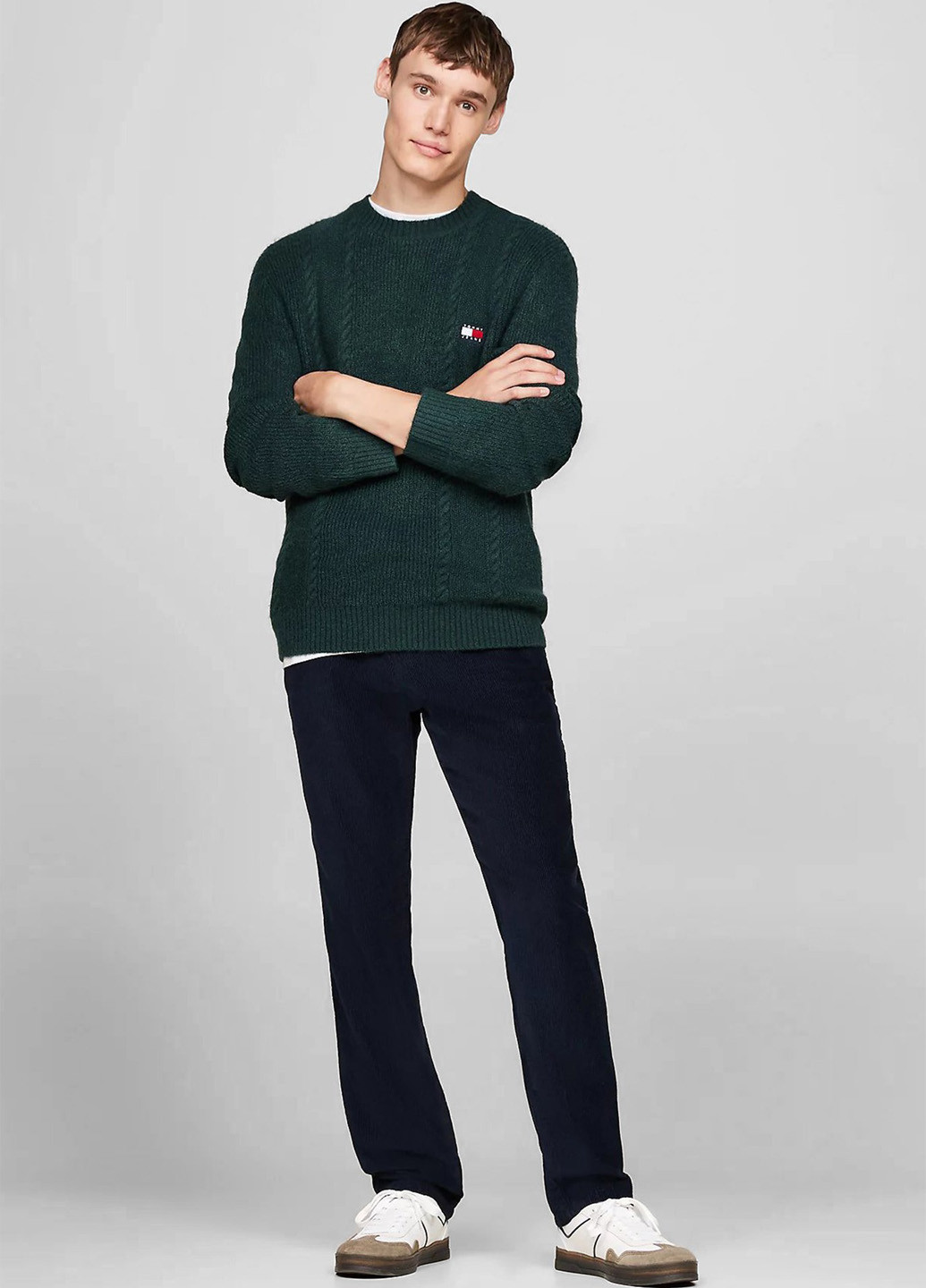 Зеленый демисезонный джемпер джемпер Tommy Jeans