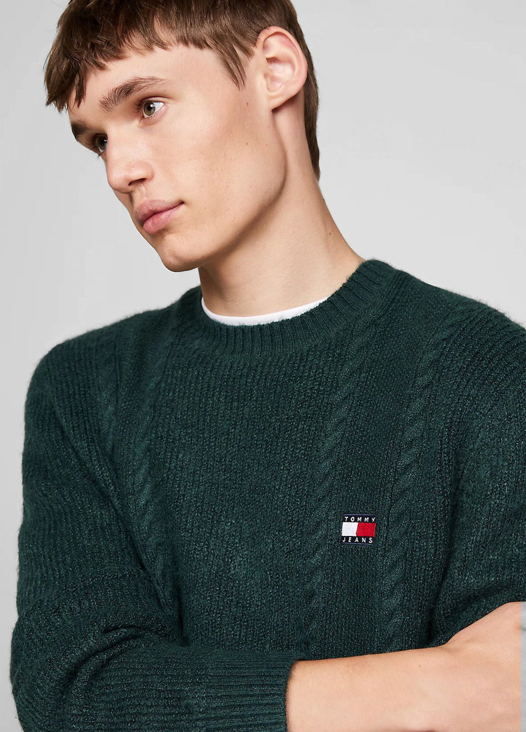 Зеленый демисезонный джемпер джемпер Tommy Jeans