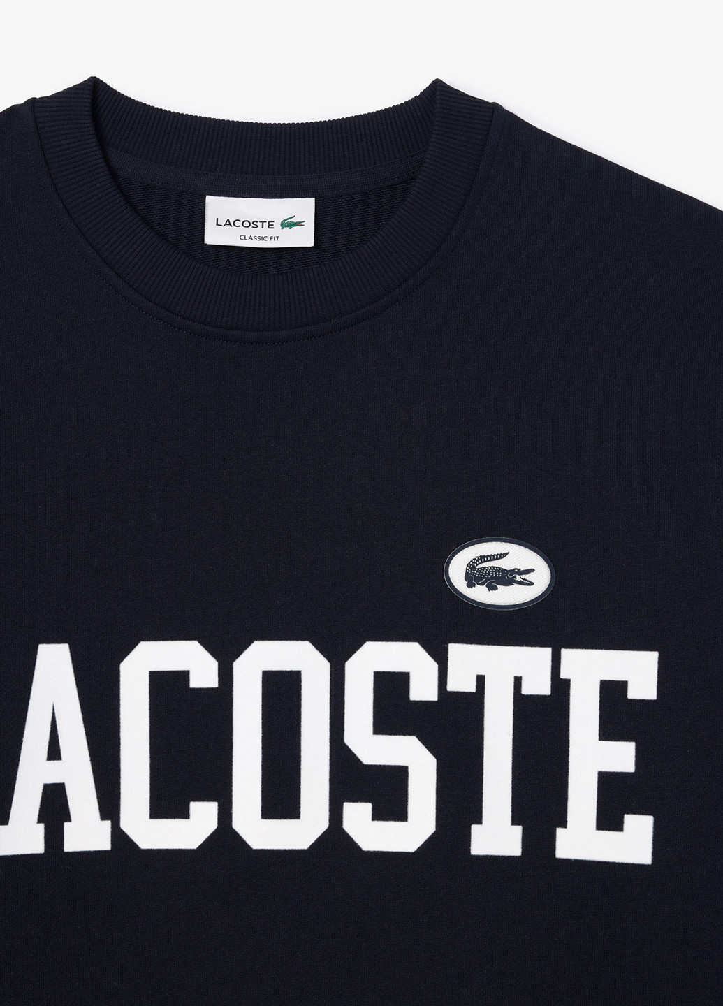 Темно-синій світшот Lacoste логотип нашивки (298072957)