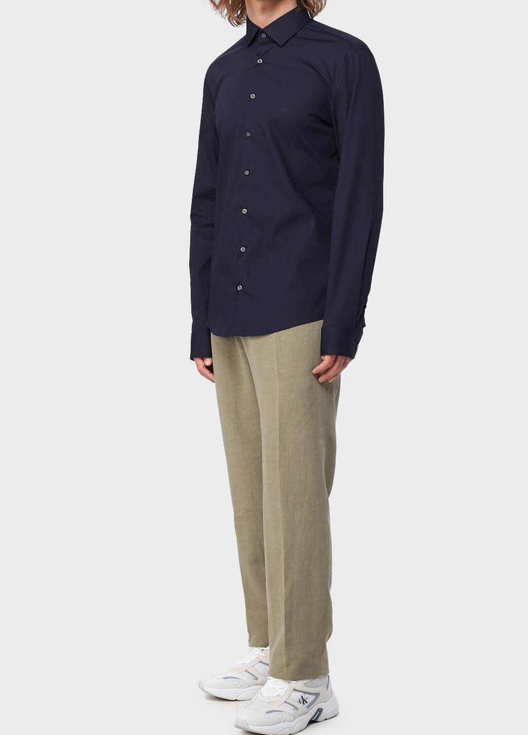 Оливковые кэжуал, классические демисезонные классические брюки Calvin Klein