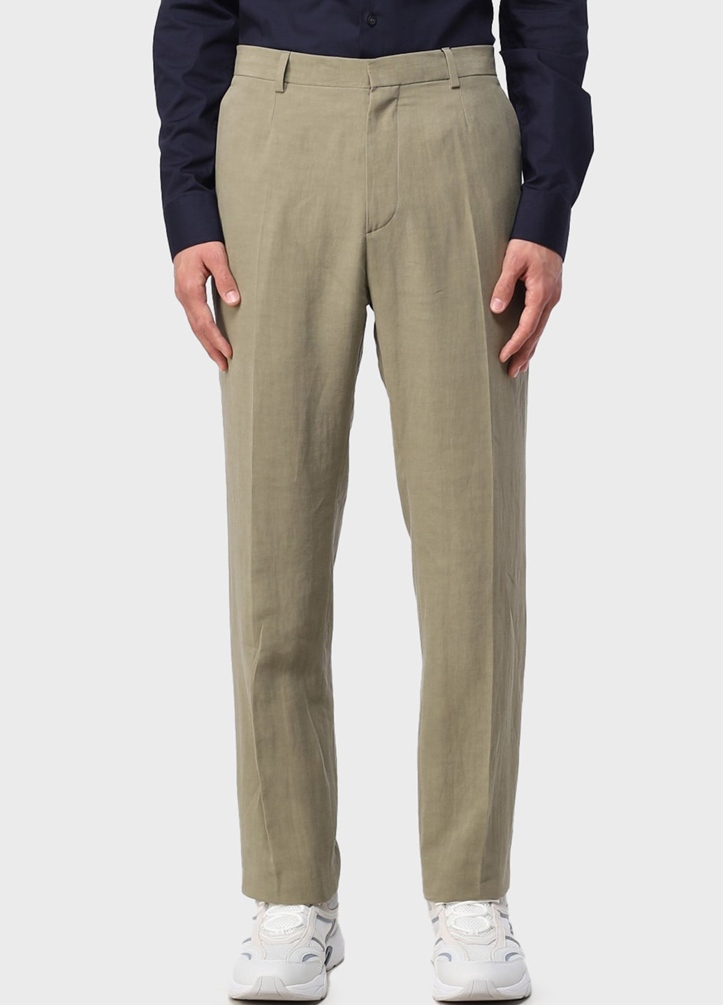 Оливковые кэжуал, классические демисезонные классические брюки Calvin Klein