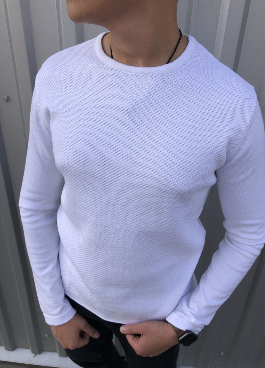 Білий демісезонний светр Figo 6904