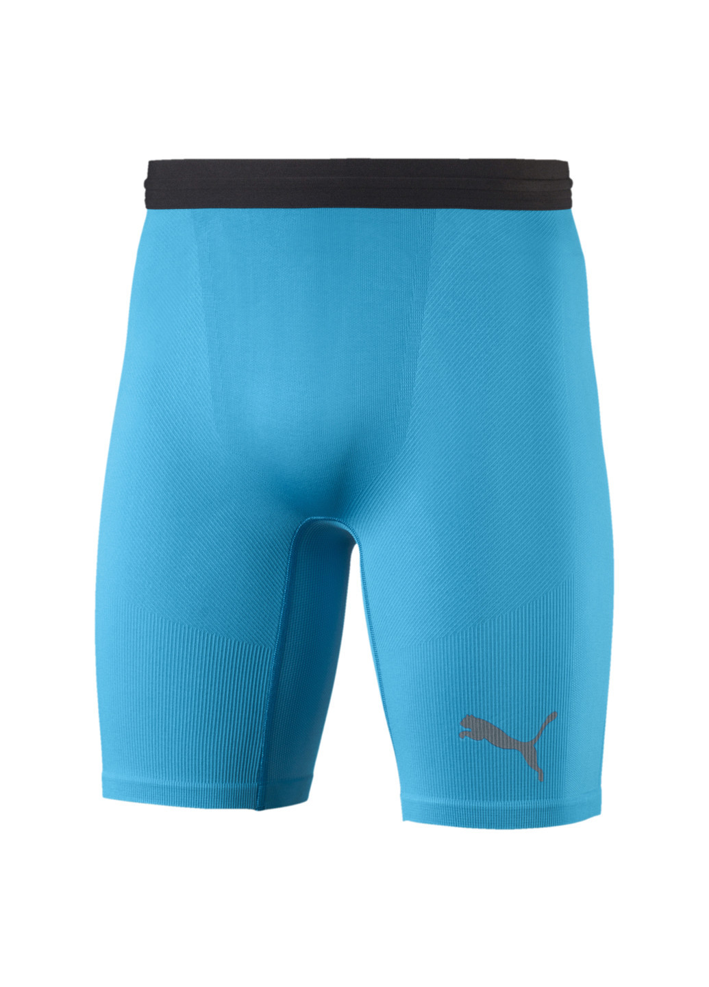 Футбольні лосини Football Bodywear Men’s Baselayer Short Tights Puma однотонні сині спортивні нейлон, поліестер, еластан