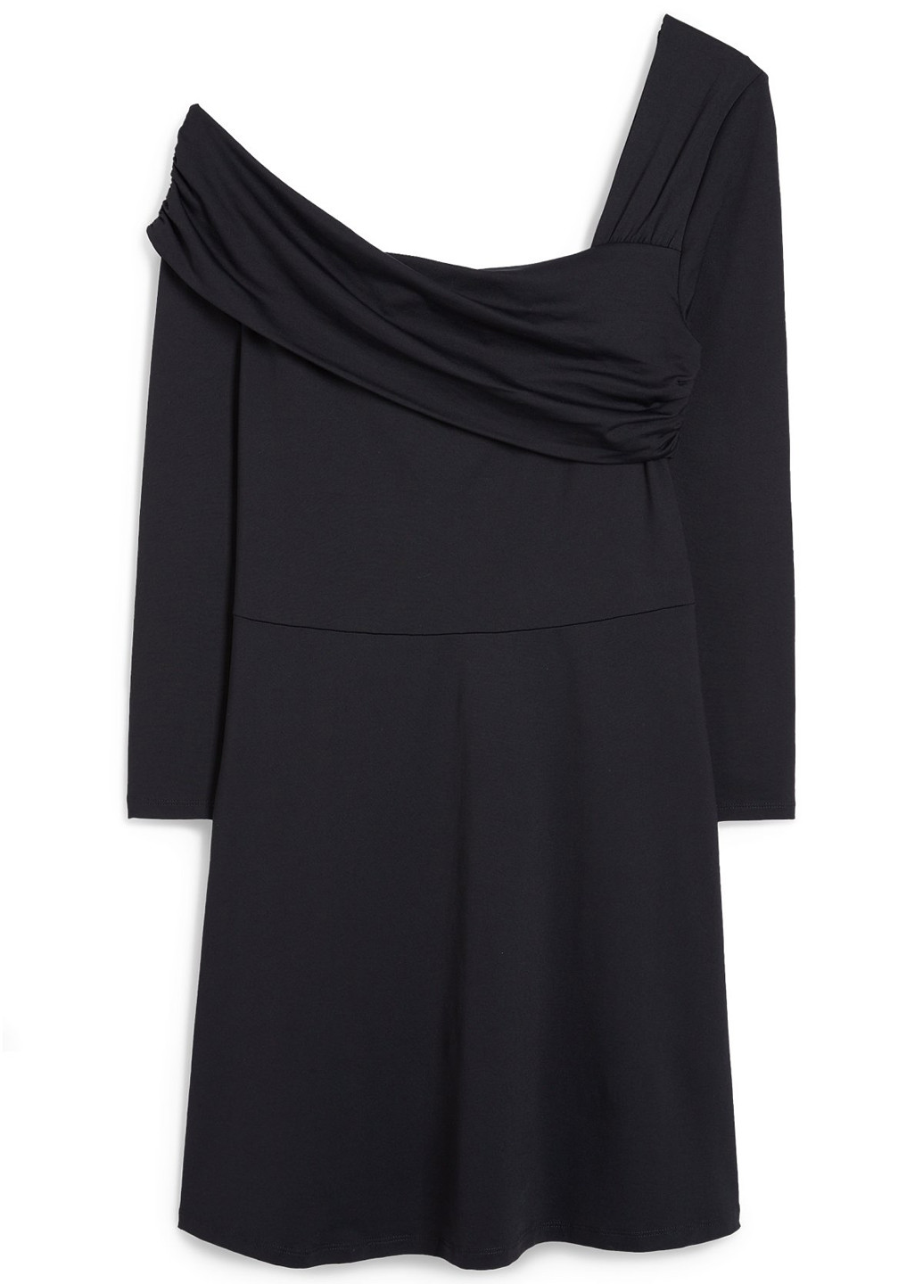 Чорна вечірня сукня з відкритими плечима C&A однотонна