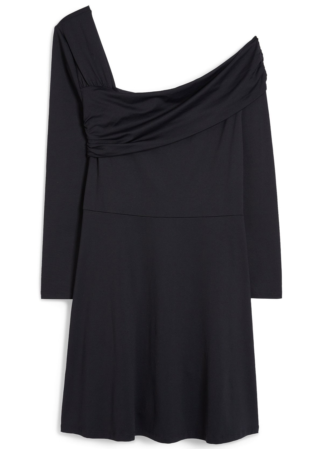 Чорна вечірня сукня з відкритими плечима C&A однотонна