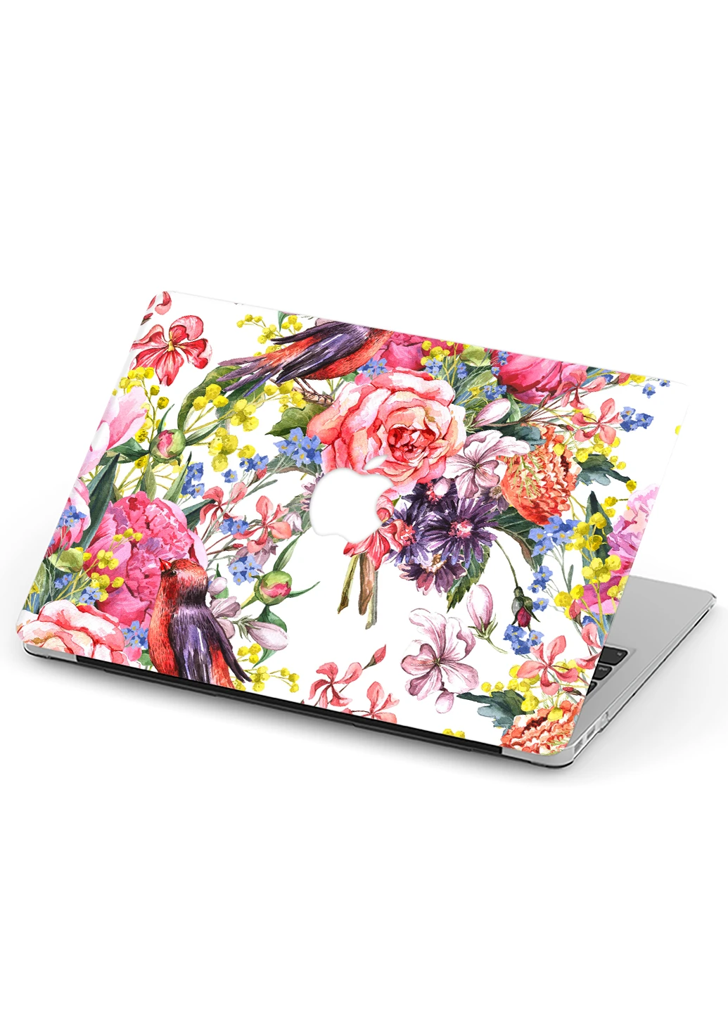 Чехол пластиковый для Apple MacBook Pro 15 A1707 / A1990 Цветы и птицы (Flowers & Birds) (9649-1875) MobiPrint (218531509)