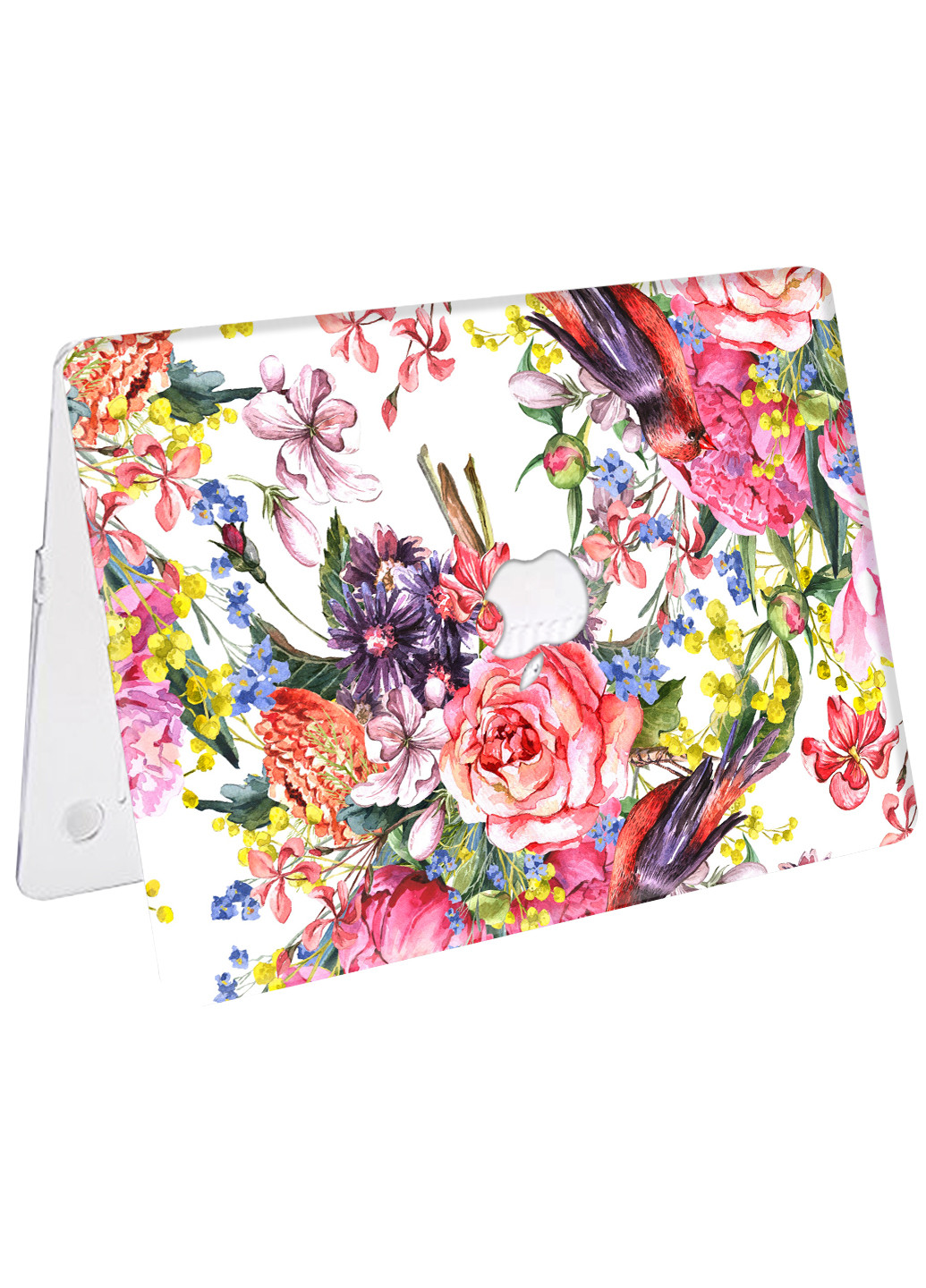 Чохол пластиковий для Apple MacBook Pro 15 A1707 / A1990 Квіти і птиці (Flowers & Birds) (9649-1875) MobiPrint (218531509)