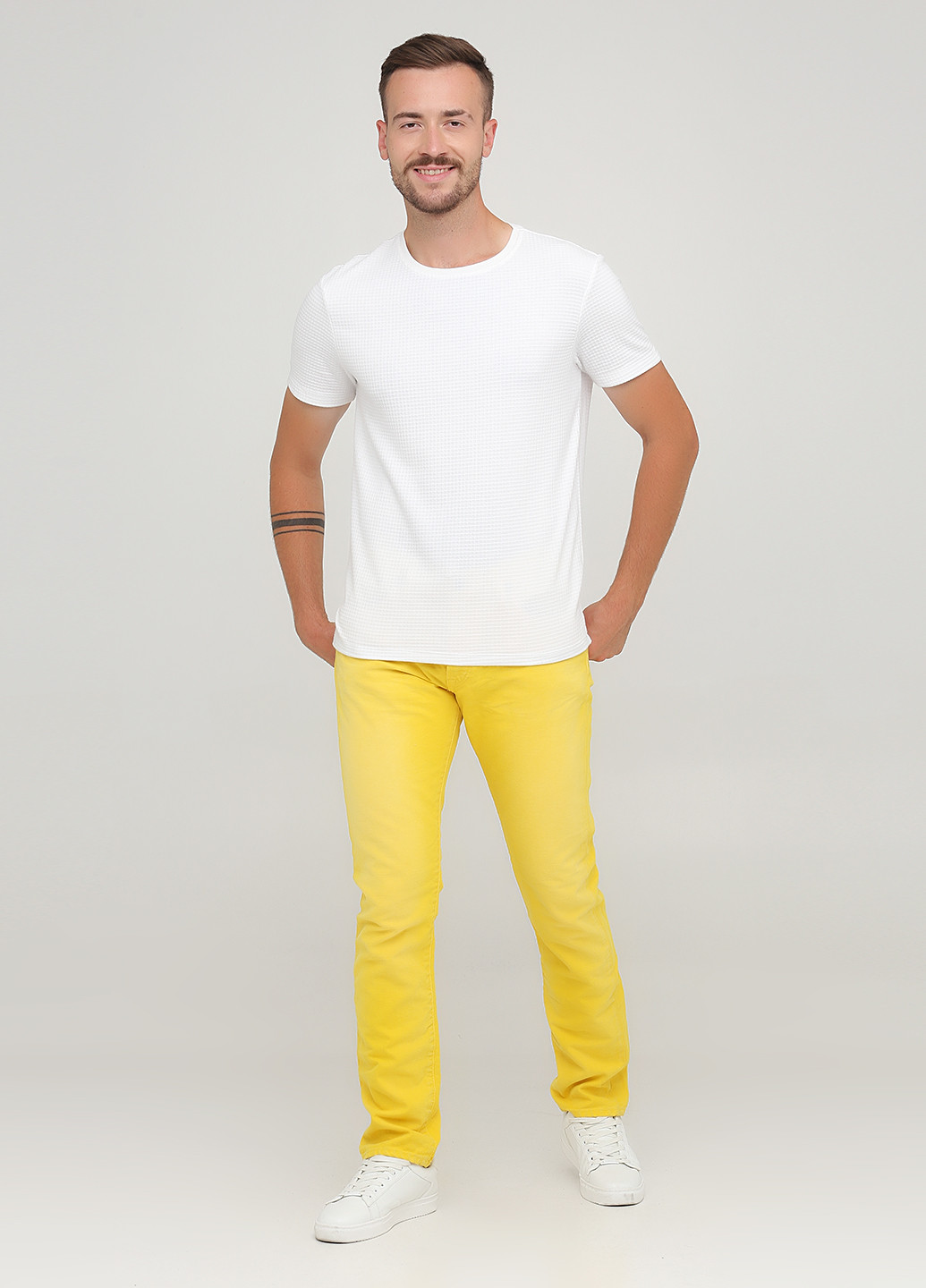 Желтые демисезонные зауженные джинсы Ralph Lauren