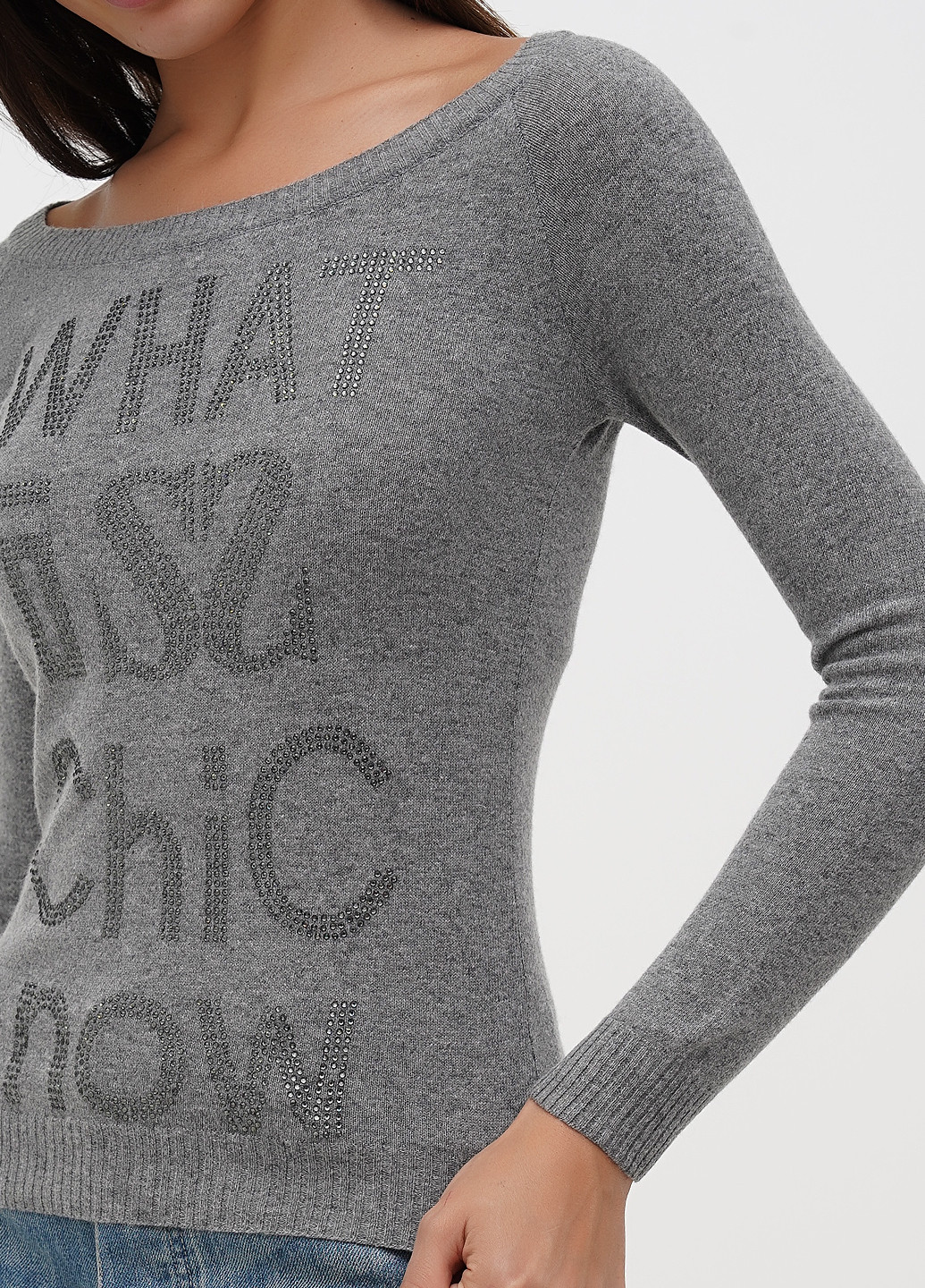 Сірий демісезонний джемпер джемпер Sassofono