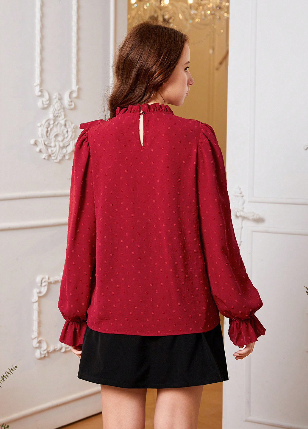 Комбінований демісезонний комплект (блуза, спідниця) SHEIN