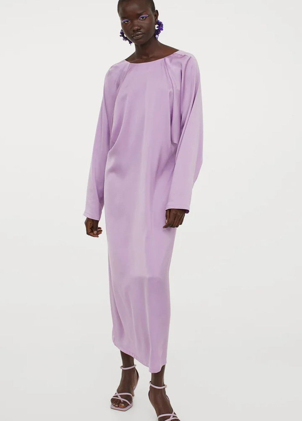 Світло-фіолетова кежуал сукня H&M однотонна