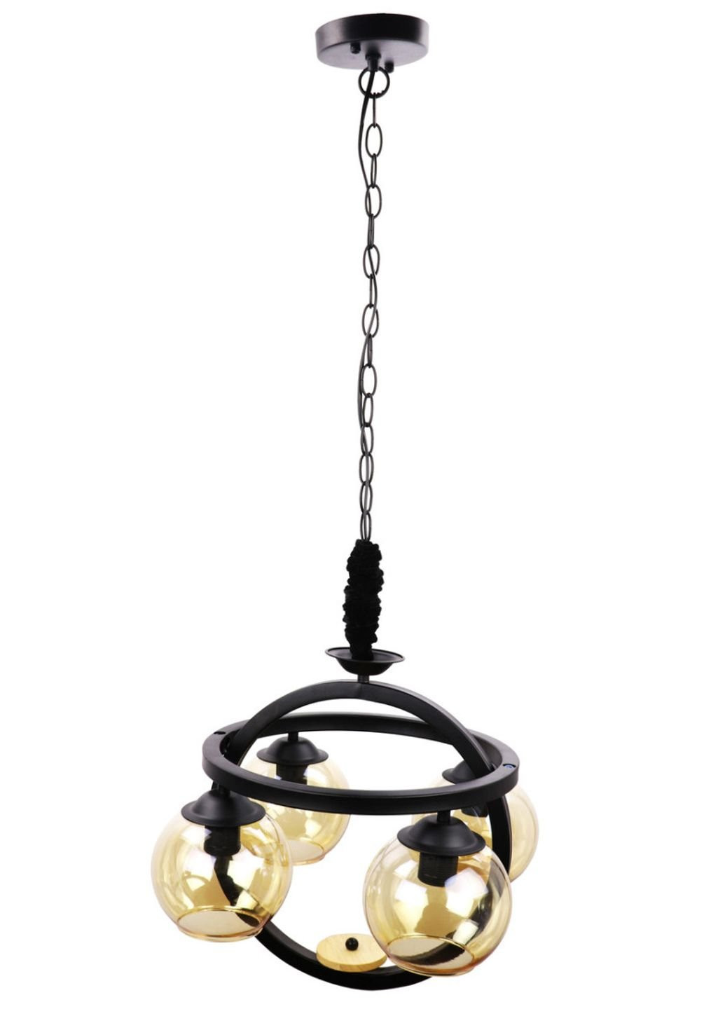 Люстра підвісна стельова в стилі LOFT (лофт) 12125/4 Чорний 45х47х47 см. Sunnysky (253630436)