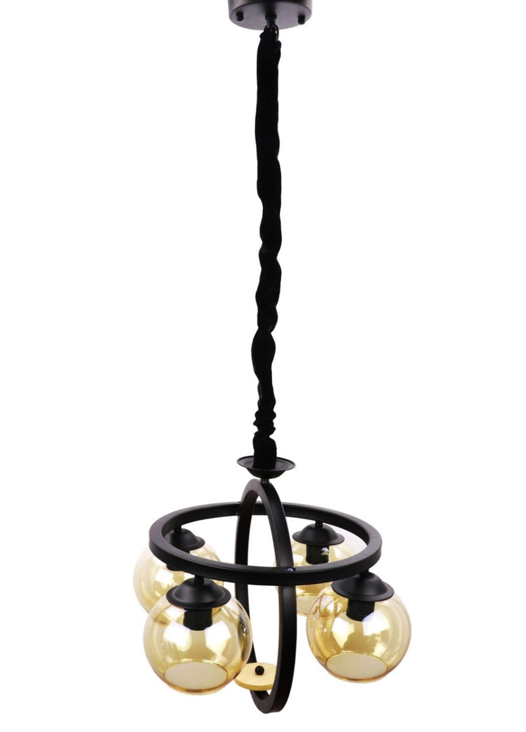 Люстра підвісна стельова в стилі LOFT (лофт) 12125/4 Чорний 45х47х47 см. Sunnysky (253630436)