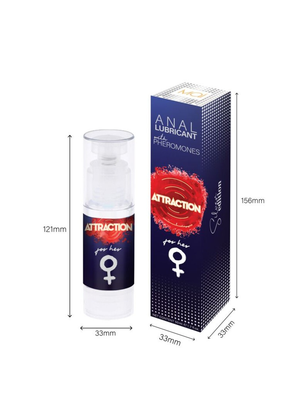 Смазка для анального секса Attraction Anal for Her (50 мл) на водной основе с феромонами MAI (254785133)