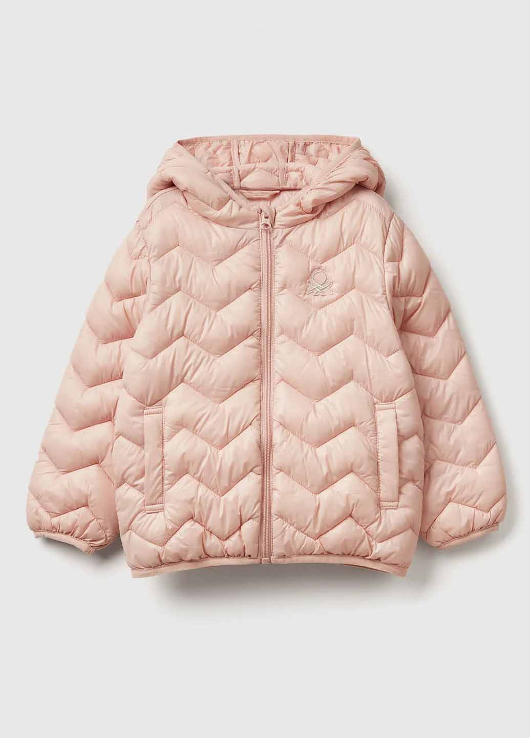 Светло-розовая демисезонная куртка United Colors of Benetton