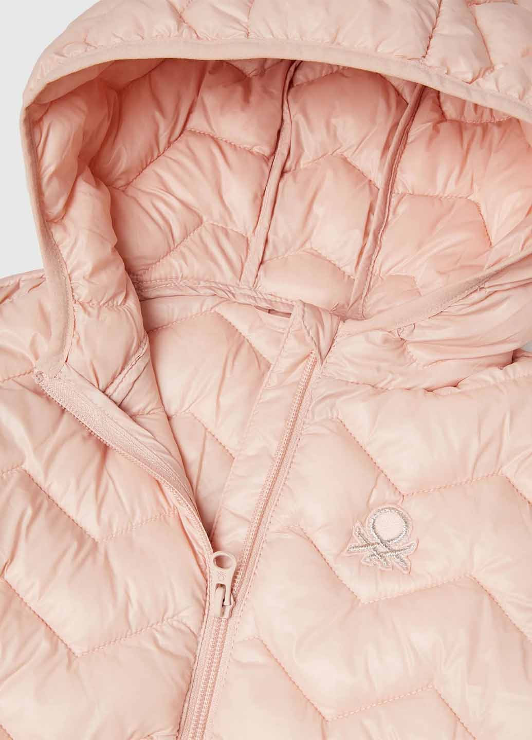 Светло-розовая демисезонная куртка United Colors of Benetton