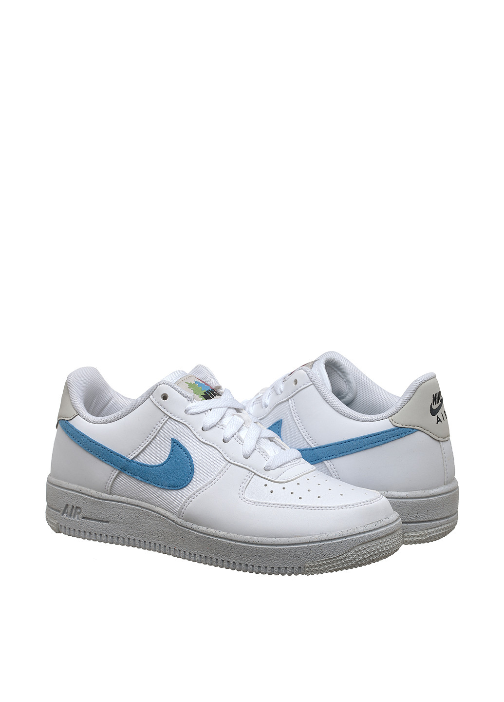 Кроссовки DV3485-100 Nike Air Force 1 Crater Gs белые демисезоны (269697716)