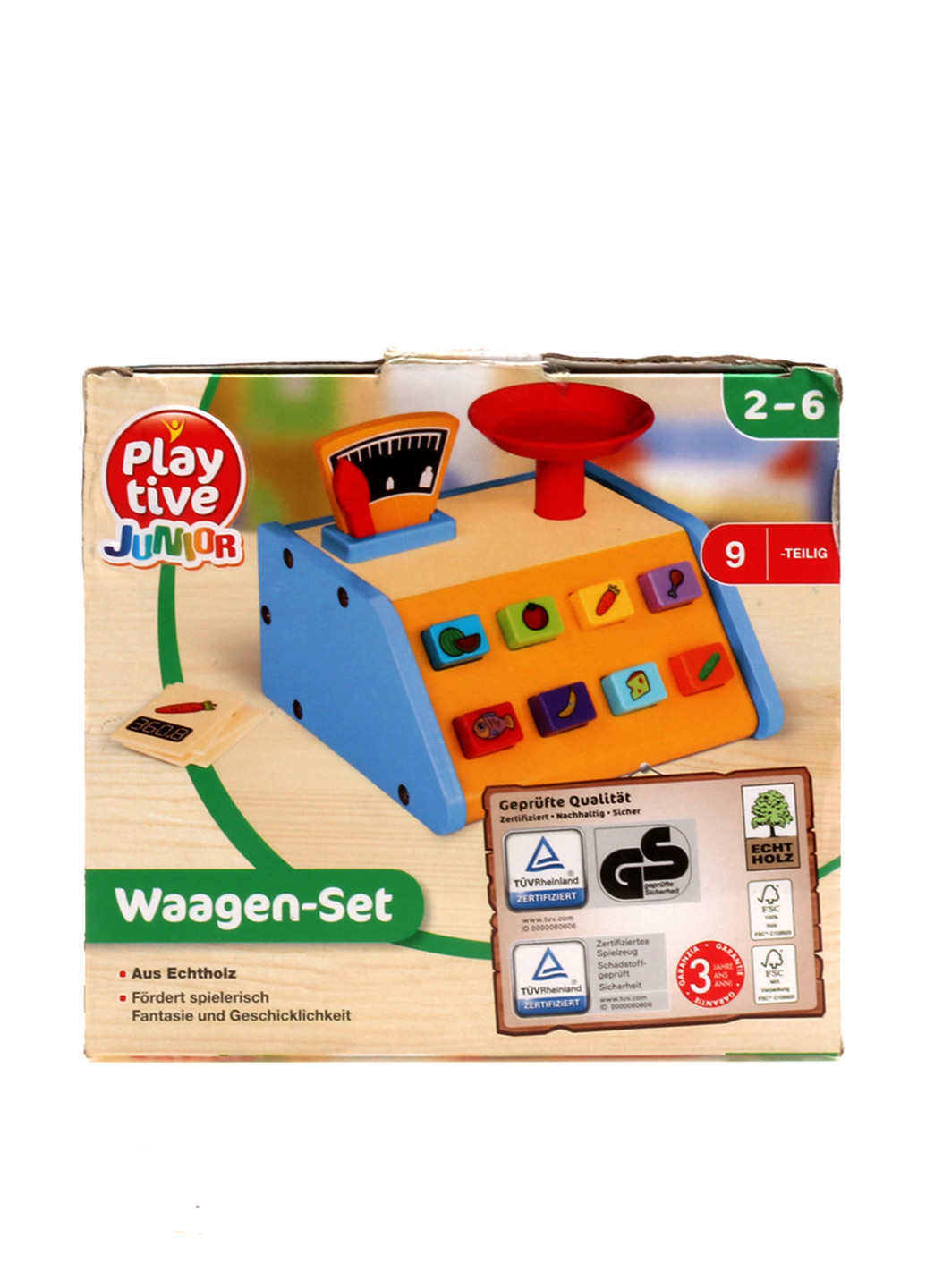 Деревянная игрушка Кассовый аппарат (9 пр.) Play Tive (133144550)