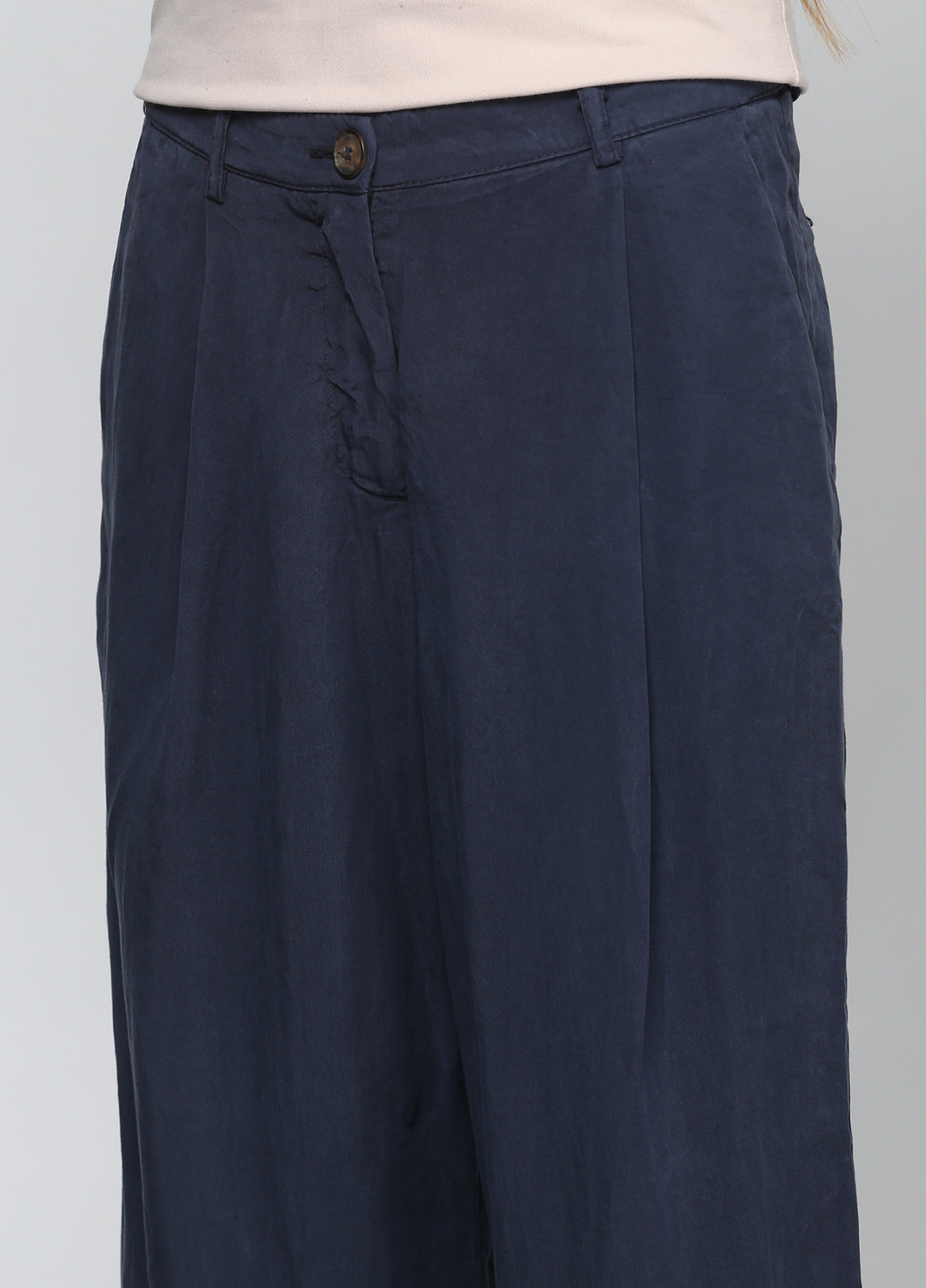 Синие кэжуал демисезонные клеш брюки Rinascimento