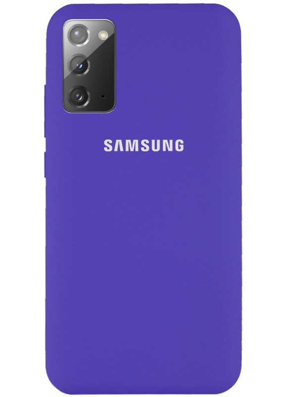 Чехол Silicone Cover Full Protective (AA) для Samsung Galaxy Note 20 Фиолетовый / Purple (is_00000037988_45) Epik (238480319)