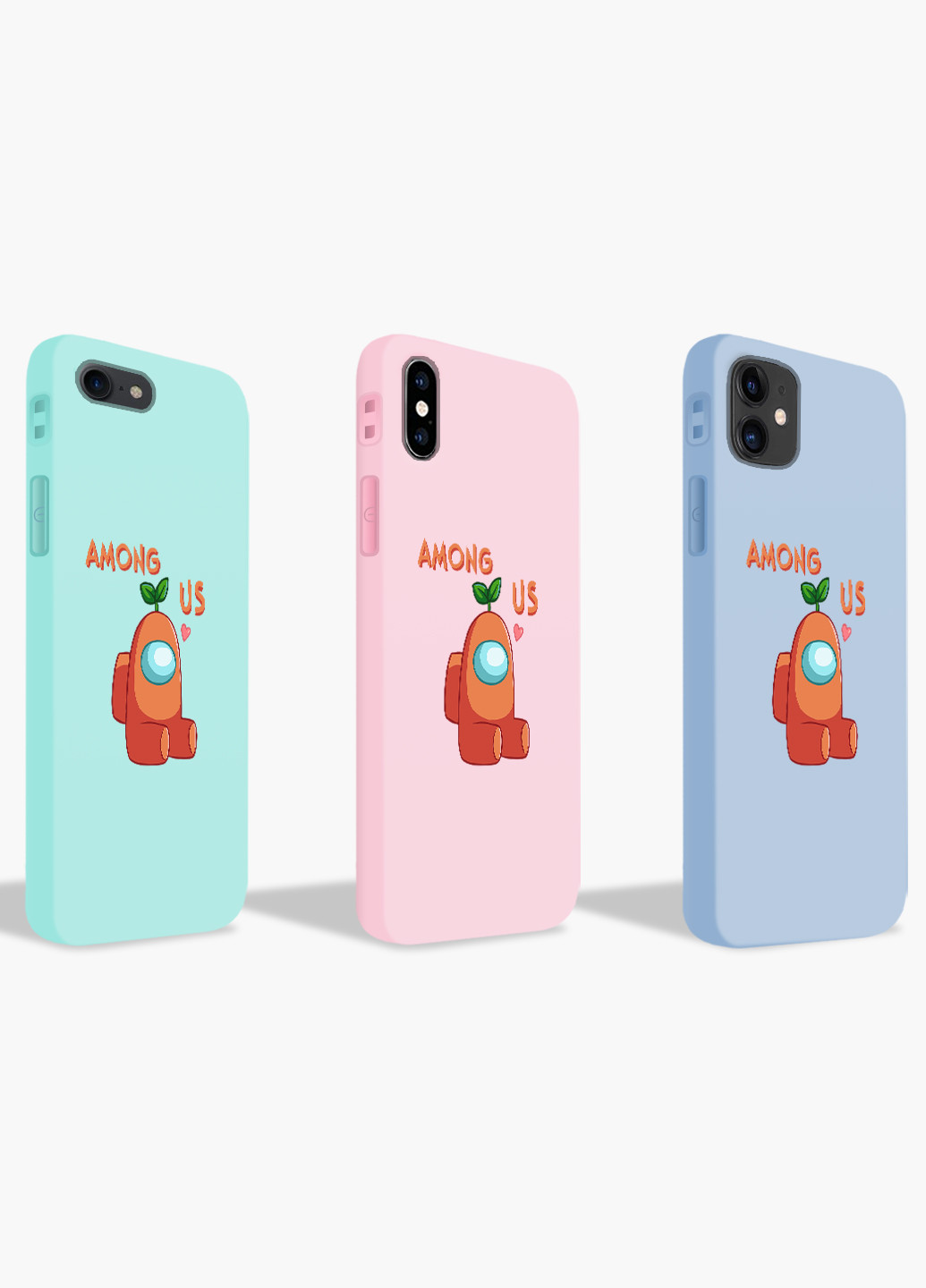 Чехол силиконовый Apple Iphone 11 Оранжевый Амонг Ас (Orange Among Us) (9230-2410) MobiPrint (219556218)