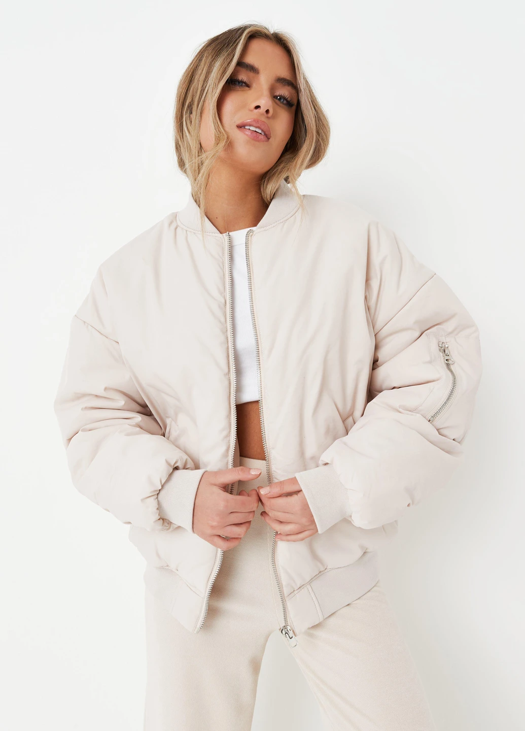 Бомбер Missguided на молнии (276189851)