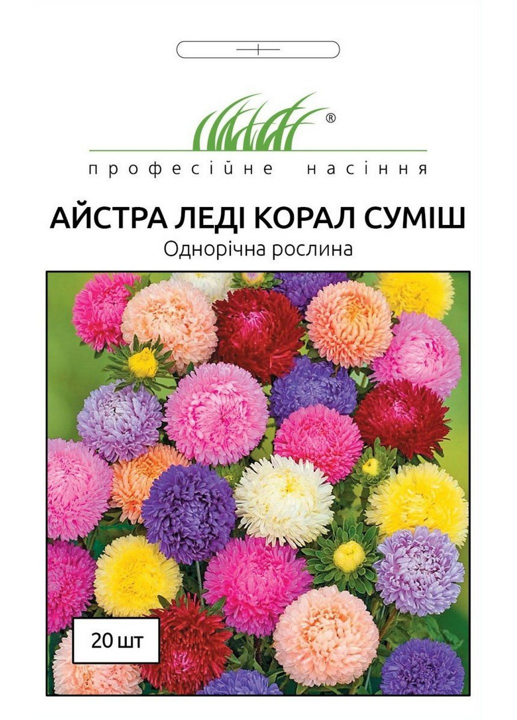 Насіння Айстра Леді Корал мікс 0,1 г Професійне насіння (215963577)