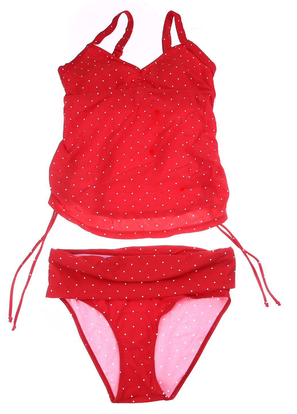Красный летний купальник для беременных (топ, трусики) танкини Jojo