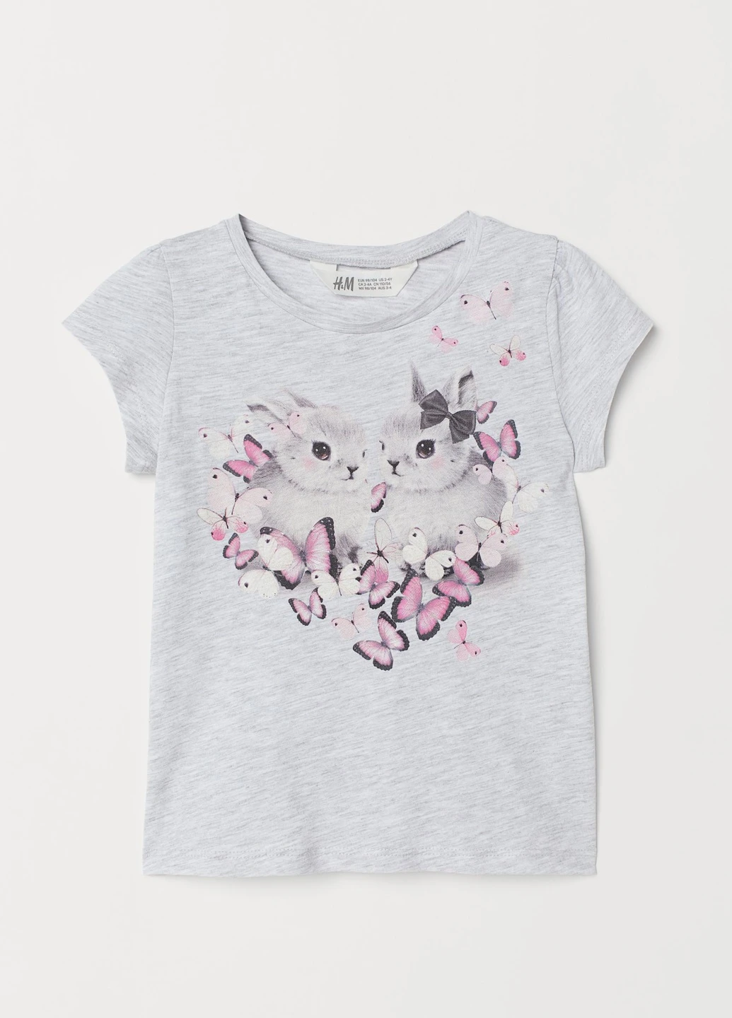 Світло-сіра літня футболка H&M