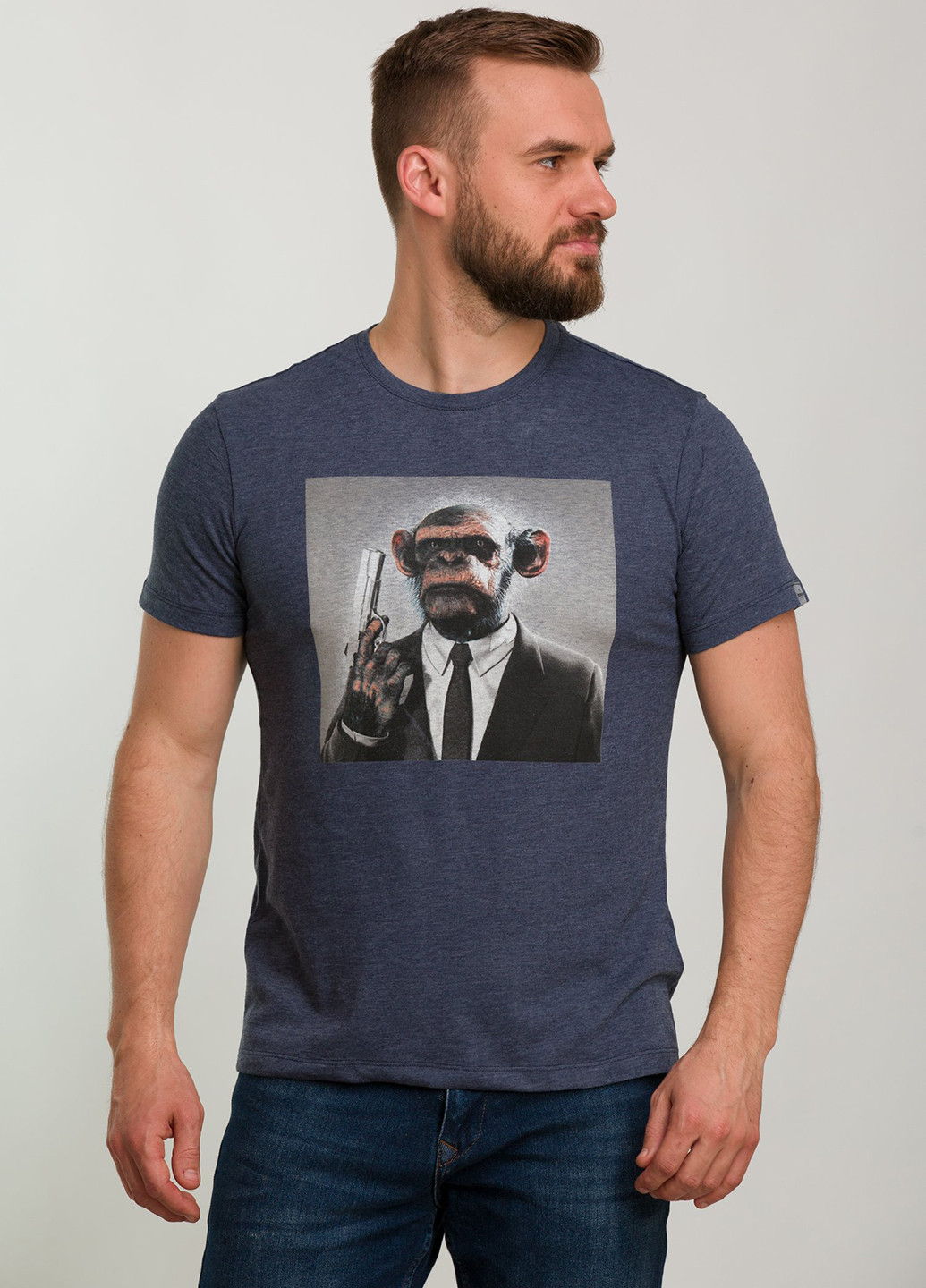 Темно-синя футболка Trend Collection