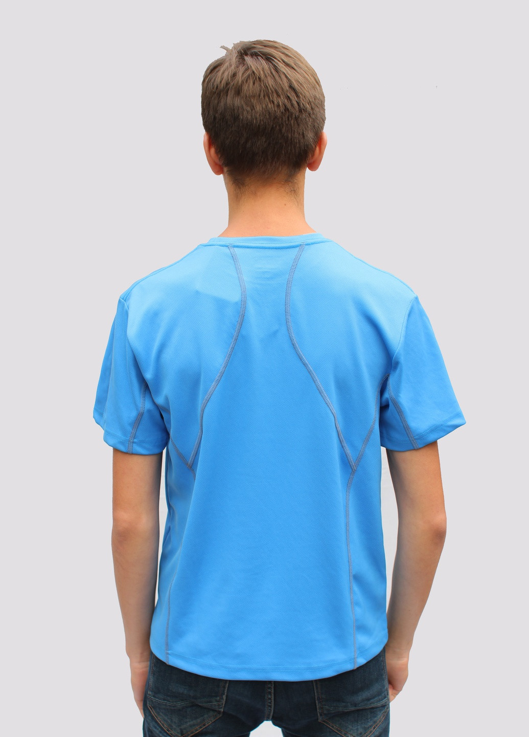 Голубая футболка мужская hard wear Mountain Hardwear