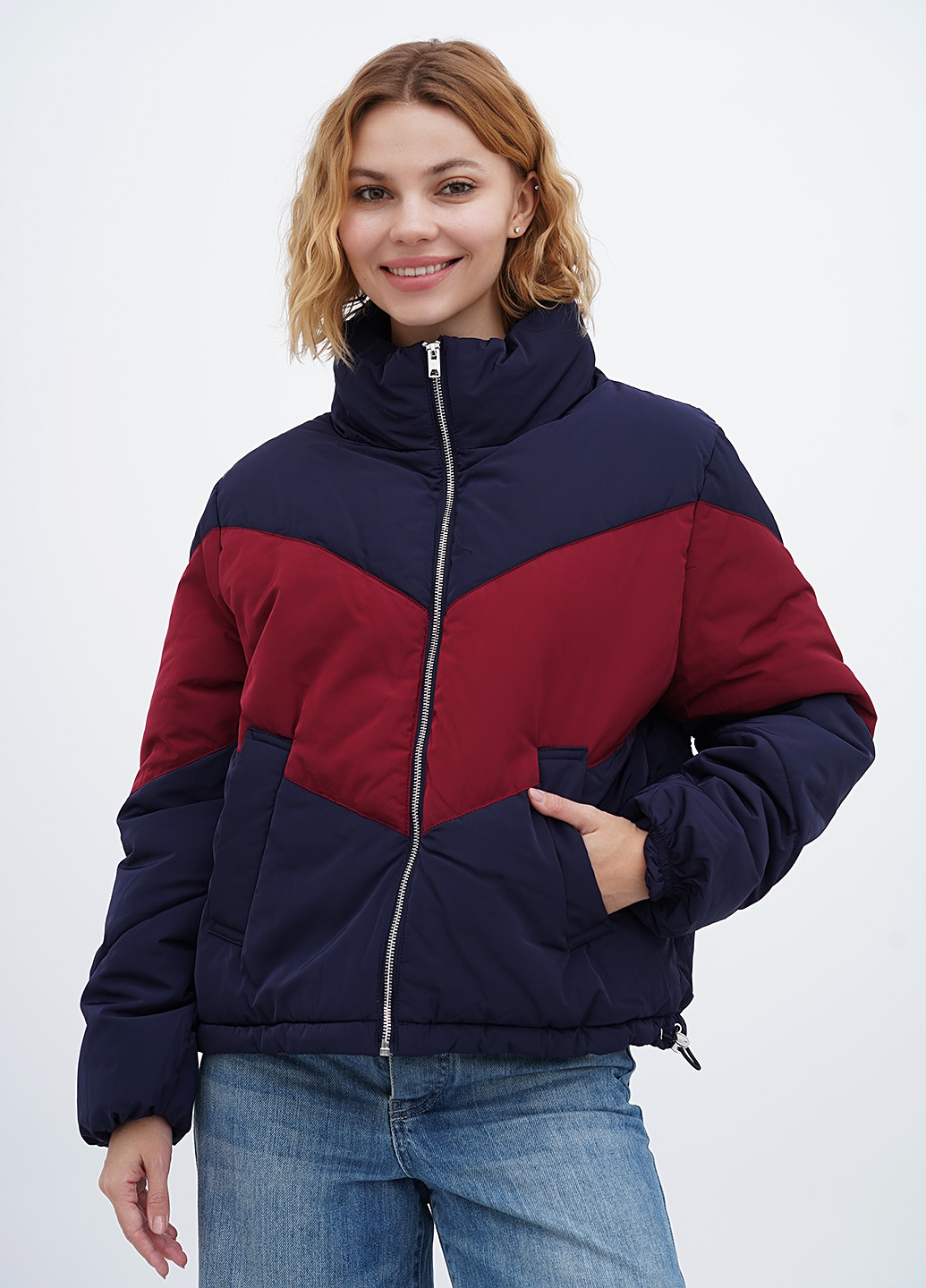 Темно-синяя демисезонная куртка H&M