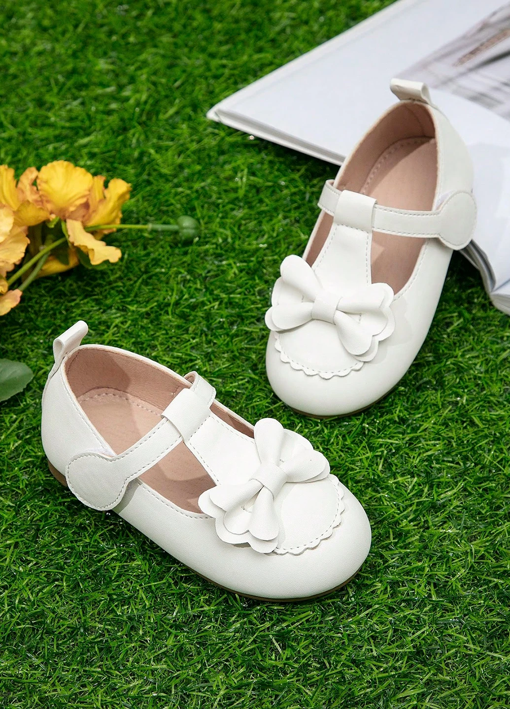 Балетки SHEIN фестони, з бантом (322985179)