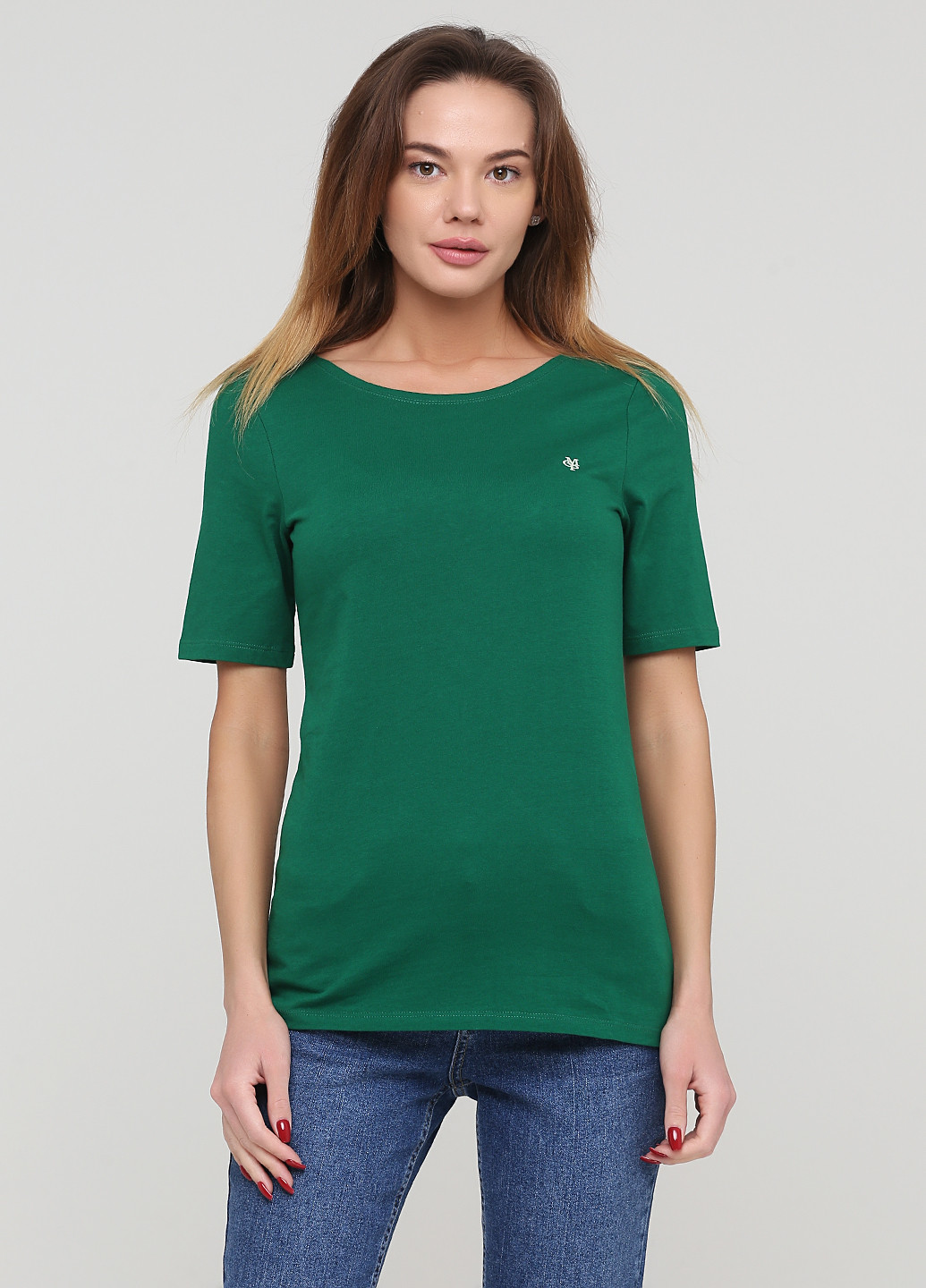 Зеленая летняя футболка Marc O'Polo