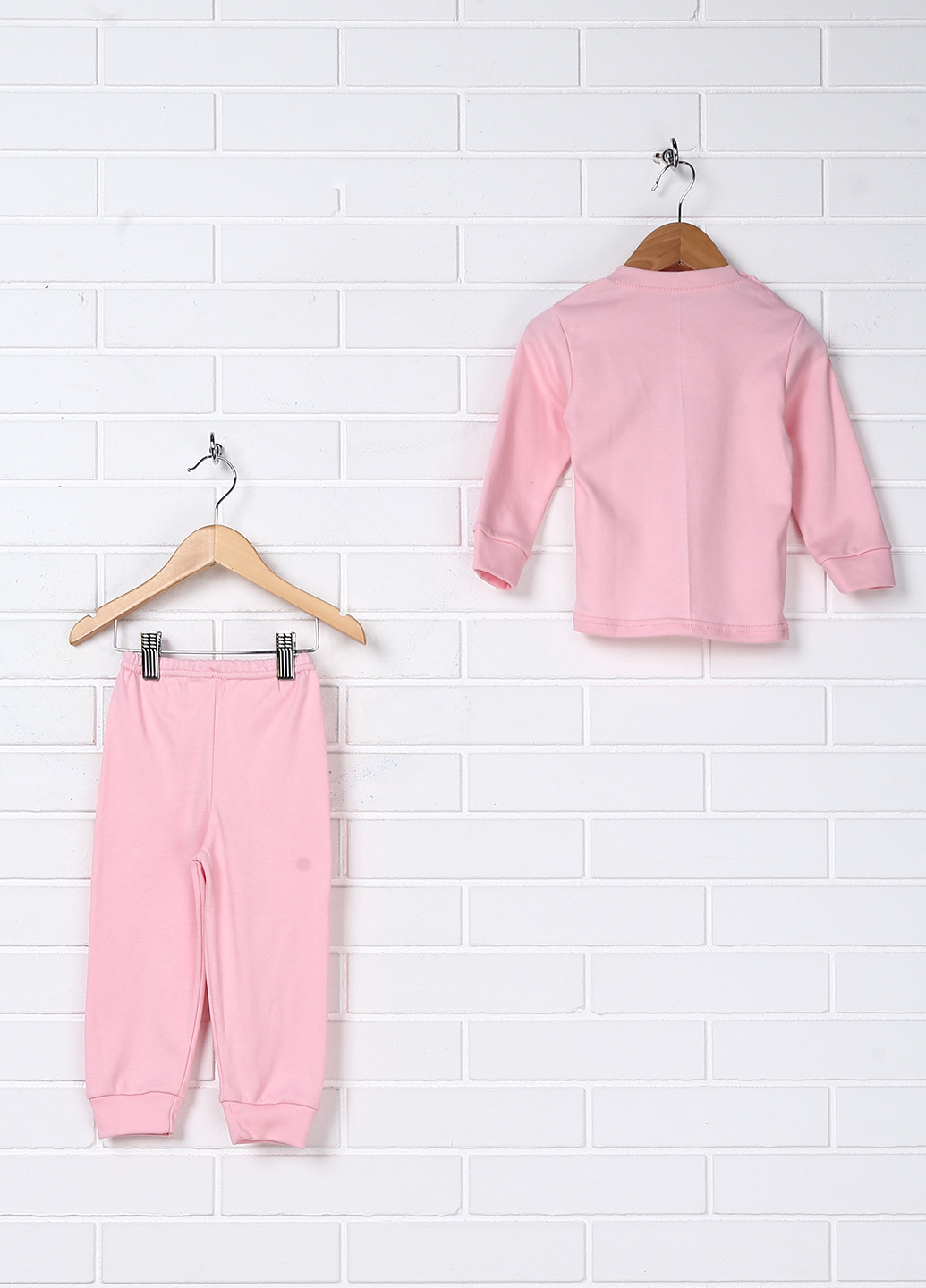 Светло-розовая всесезон пижама (лонгслив, брюки) Baby Art