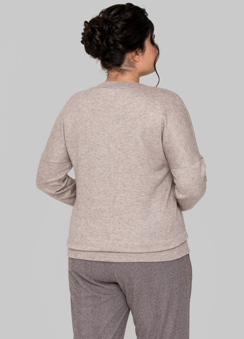 Сіро-бежевий демісезонний пуловер пуловер A'll Posa