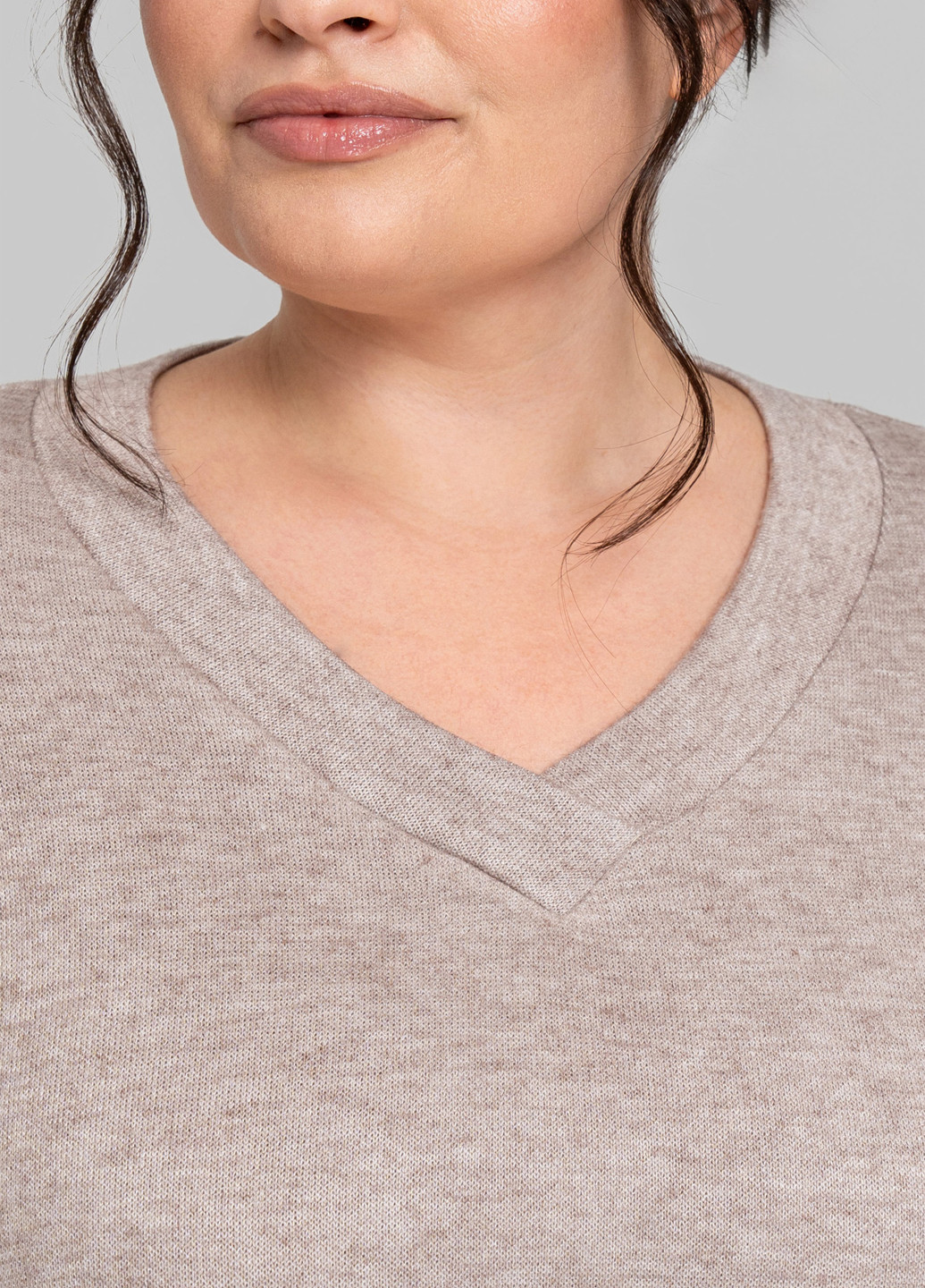 Сіро-бежевий демісезонний пуловер пуловер A'll Posa