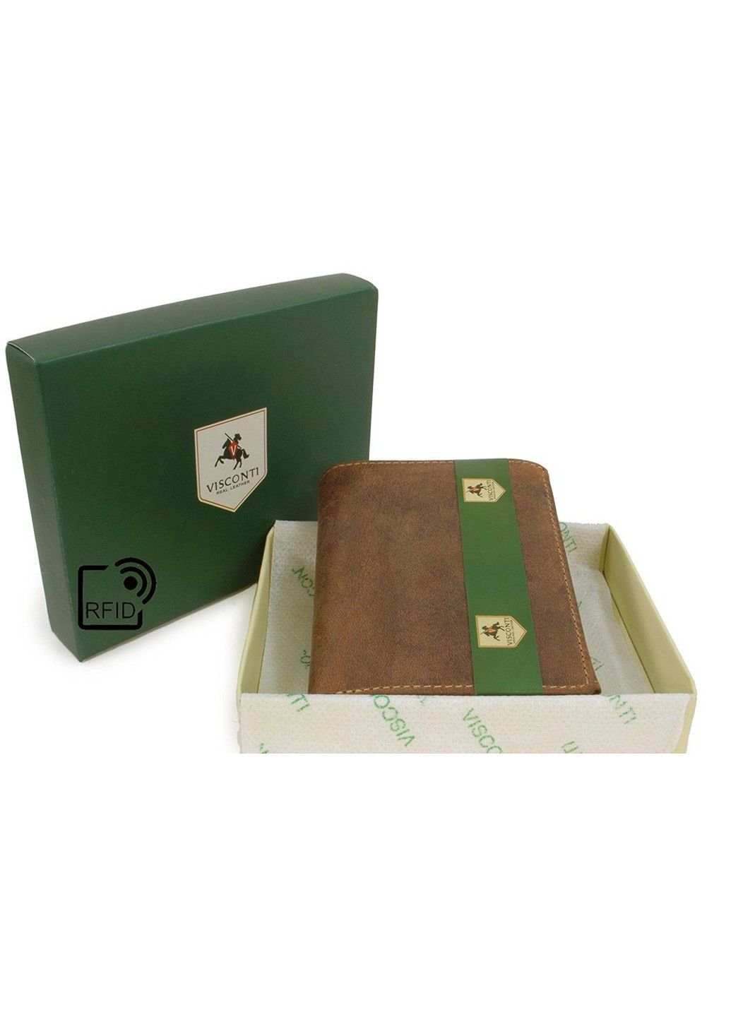 Чоловічий шкіряний гаманець 708 - Spear Visconti (254314581)