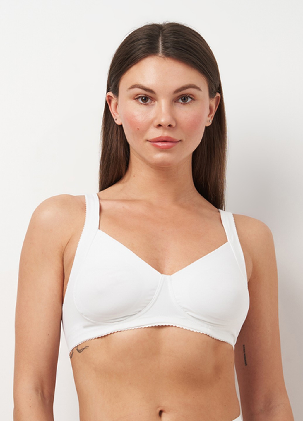 Білий мінімайзер бюстгальтер Leilieve без кісточок поліестер