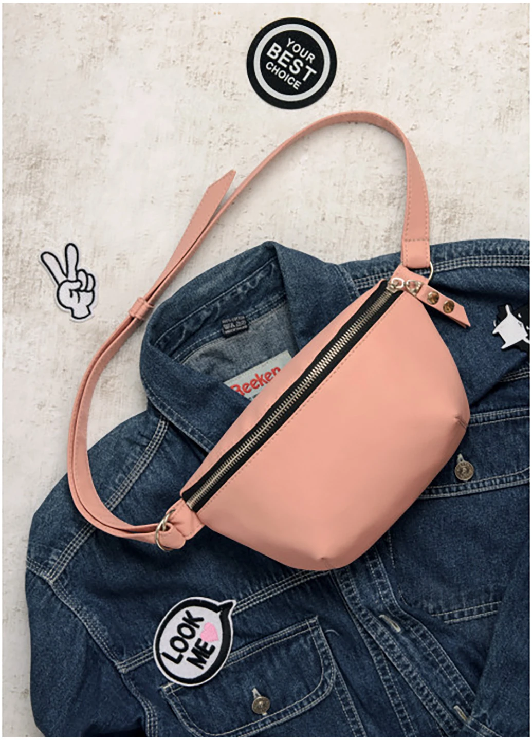 Женская сумка на пояс (бананка) 24х4х15 см Sambag (252132964)