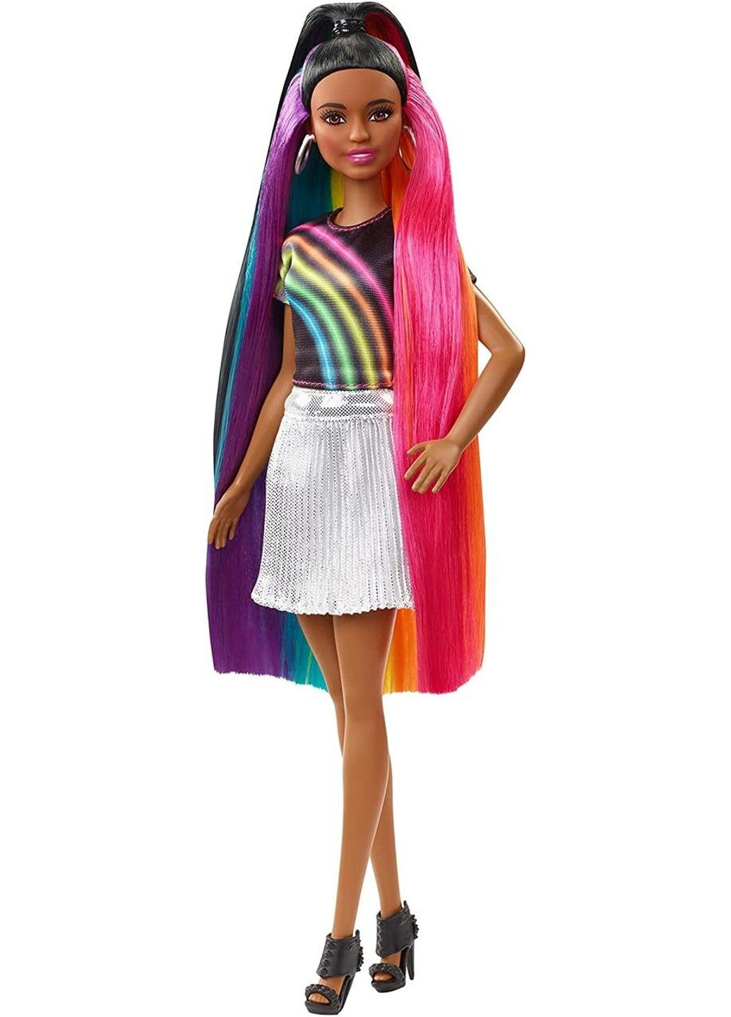 Кукла Barbie Rainbow Sparkle Hair Doll Радужное сияние волос Брюнетка  (FXN97) Mattel (255664960) ‣ Купить в интернет-магазине Каста ‣ Киев,  Одесса, Харьков ‣ Доставка по всей Украине! (#255664960)