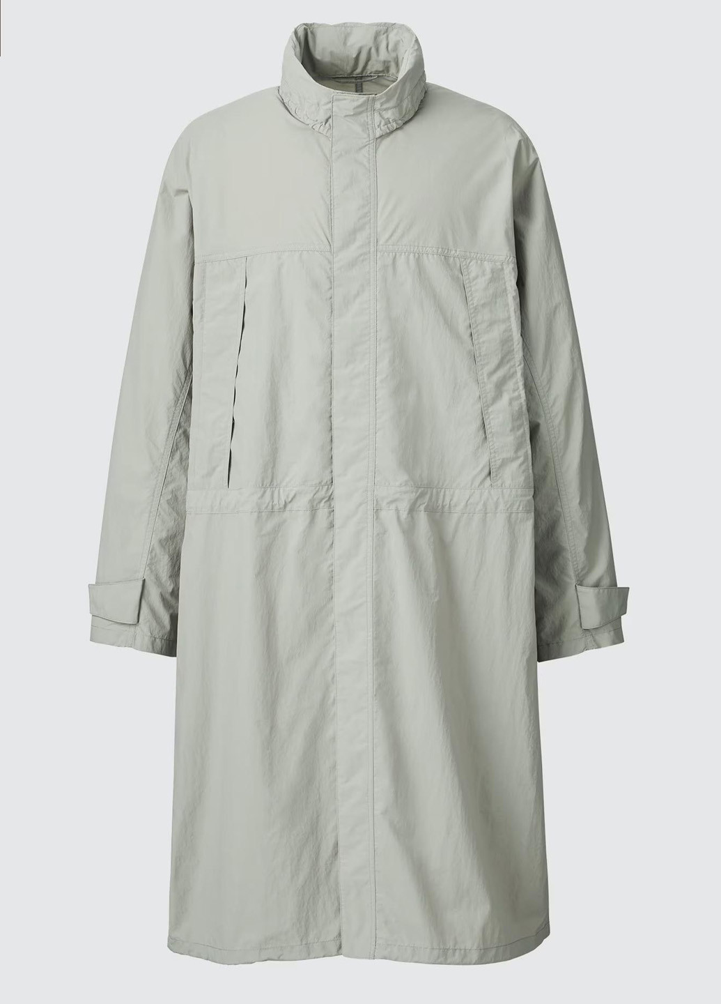 Сіре демісезонне Пальто однобортне Uniqlo