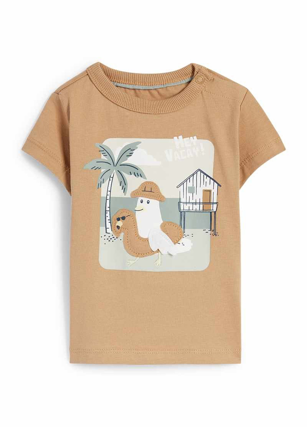 Бежева літня футболка C&A