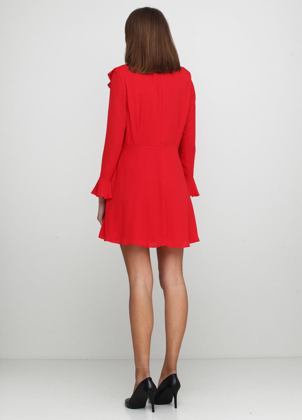 Красное кэжуал платье By Very однотонное