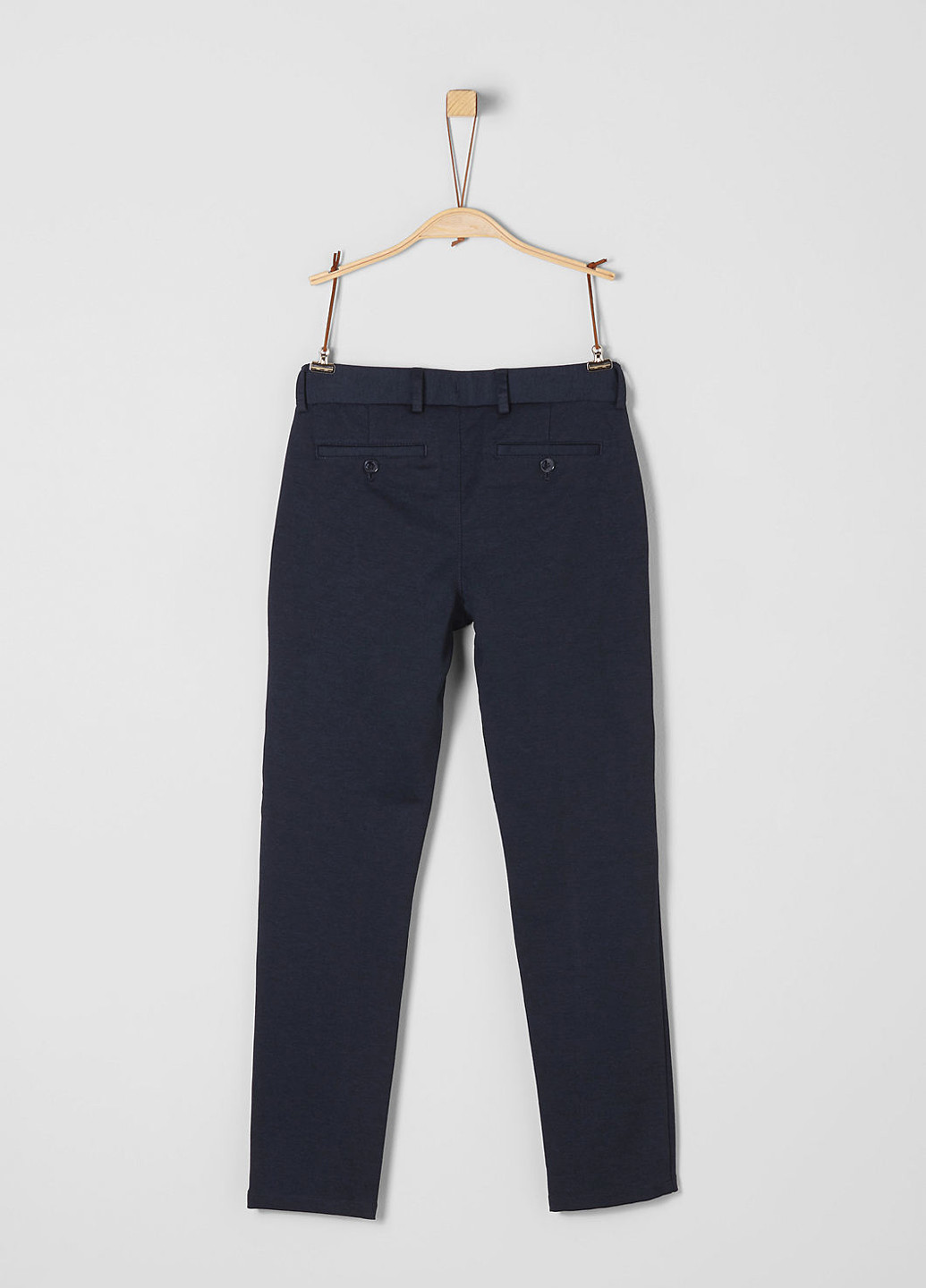 Темно-синие кэжуал демисезонные брюки классические S.Oliver